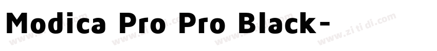 Modica Pro Pro Black字体转换